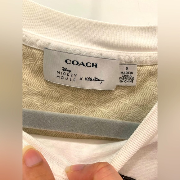 🔥 PreLoved Coach x Keith Haring Mickey Mouse T-shirt Size Small 🔥 - Picture 3 of 7